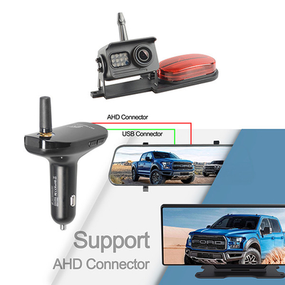 Receptor sem fio do carregador do carro da câmera AHD do reverso de DVR 2.4GHz 1080P HD