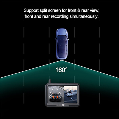 Câmera alternativa da visão noturna do veículo 1080P tela de 5 polegadas para a came do traço