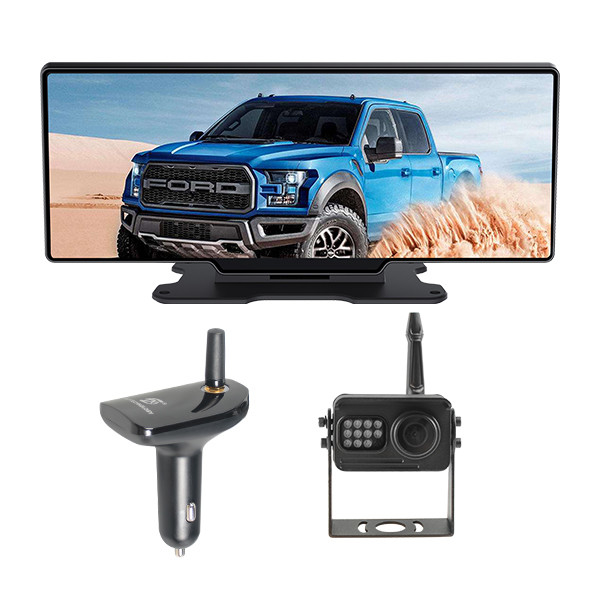 Câmeras alternativas do reverso de 1600*600 DVR registrador do carro do tela táctil de 12 polegadas